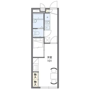 レオパレスセブンスペード上田【2階】の間取り