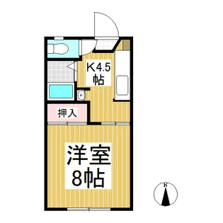 コーポプレシード【2階】の間取り
