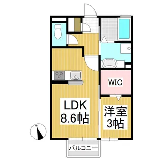 ローランド【1階】の間取り