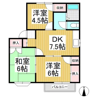 シェーナーヴァルトC【1階】の間取り