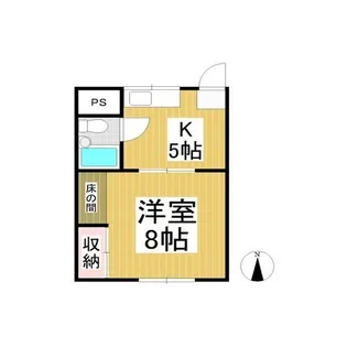 山好ハイツ【2階】の間取り