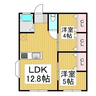 グリーンハイツ(坂城)【2階】の間取り