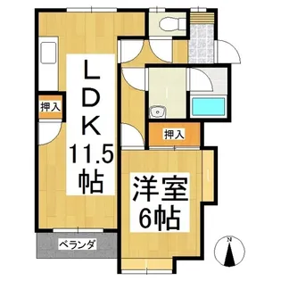 グリーンメゾンⅠ【1階】の間取り