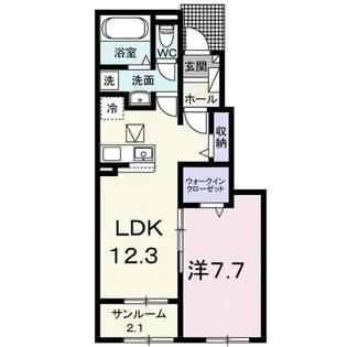 ヴィラ ノーチェ【1階】の間取り