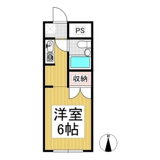 山崎マンション【1階】の間取り