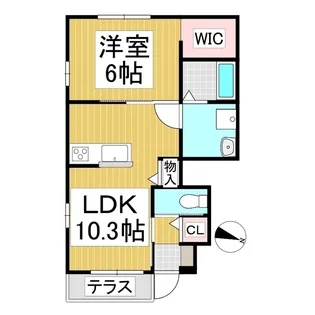 Yucca terrace【1階】の間取り
