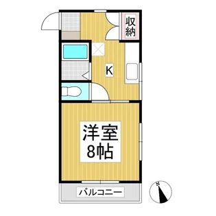 ハイデンス秋和【2階】の間取り