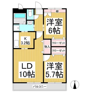 Maison Calm【2階】の間取り