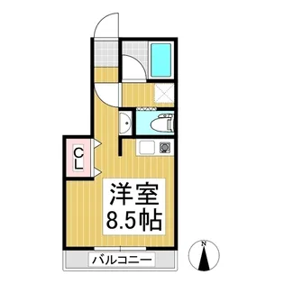 ヴィラ・タテイワB【1階】の間取り
