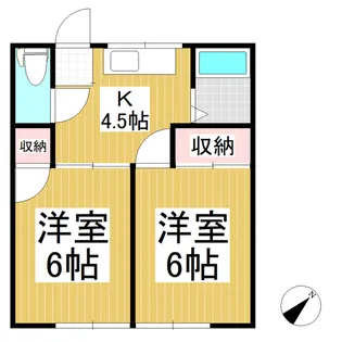 コーポ和光【2階】の間取り