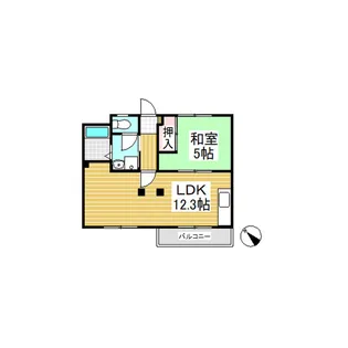 タウニィ寿里【1階】の間取り