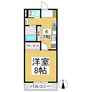プレスティージュⅤ号館【2階】の間取り