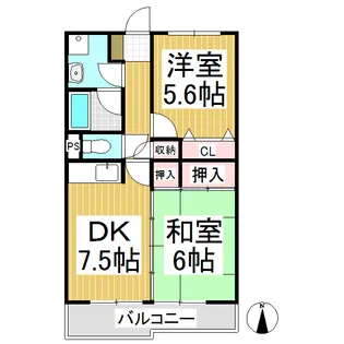エスポアール上田原【1階】の間取り