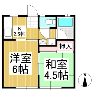 ラ・ボエーム【1階】の間取り