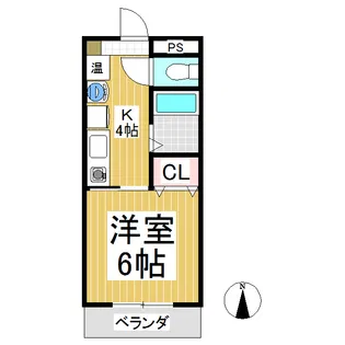 プレスティージュ上田原【2階】の間取り