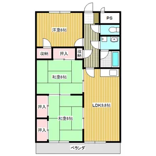 アーバンライフ豊里【3階】の間取り