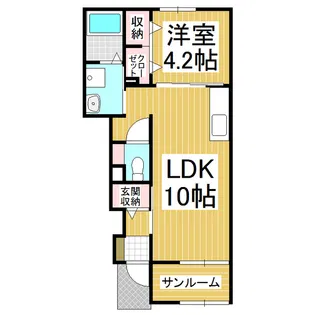 グランコートⅢ【1階】の間取り