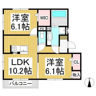 Schon荒町【2階】の間取り