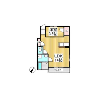 La tour net.quatre【1階】の間取り