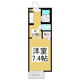 フレグランス緑ヶ丘(小諸)【1階】の間取り