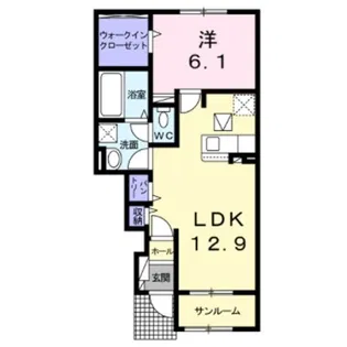 グランシャリオ和【1階】の間取り