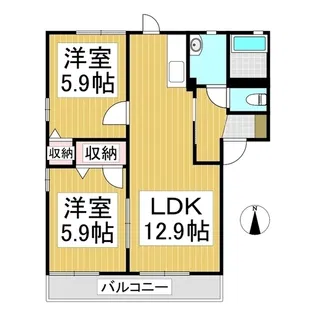 パークスクウエア【1階】の間取り