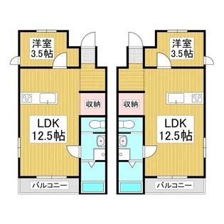 D浅間【102号室】の間取り