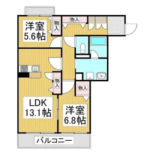 ベレオ西軽井沢【1階】の間取り