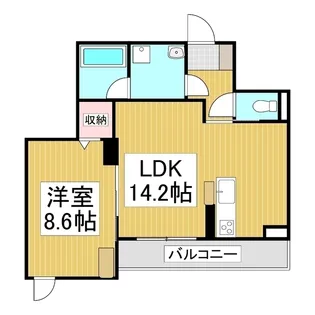 ベレオ西軽井沢【3階】の間取り