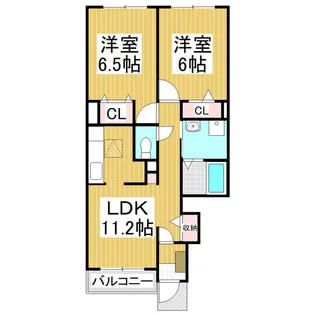 fine桜【1階】の間取り