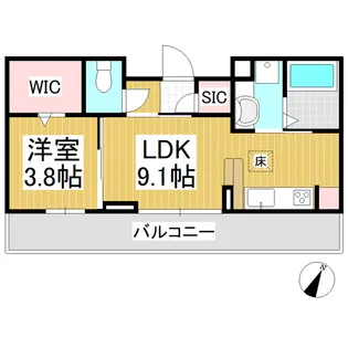 ミニョンサンクチノ【1階】の間取り