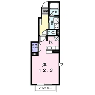 セイバリーコート【1階】の間取り