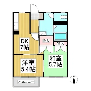 フレグランス伊勢原【1階】の間取り