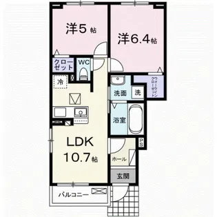 アンシャンテ【1階】の間取り