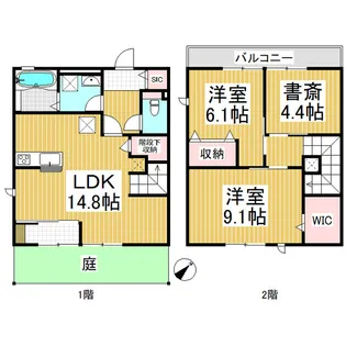 リエス軽井沢【1階】の間取り
