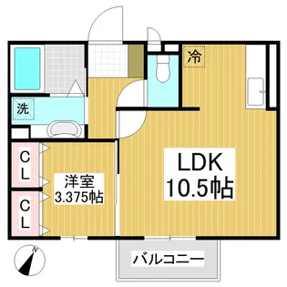 ベイリービーズ【1階】の間取り