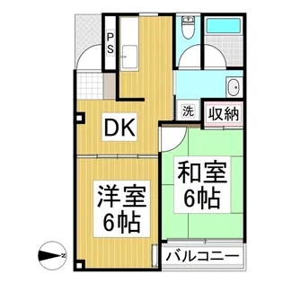 第一原マンション【2階】の間取り