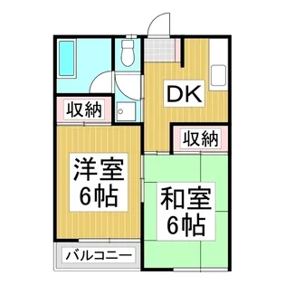 ハイツおかべ【1階】の間取り