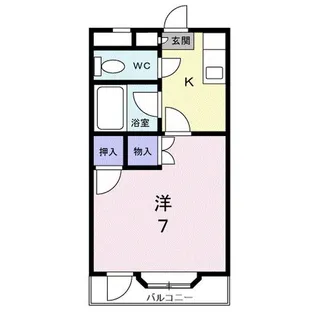 メゾンセシボンE【1階】の間取り