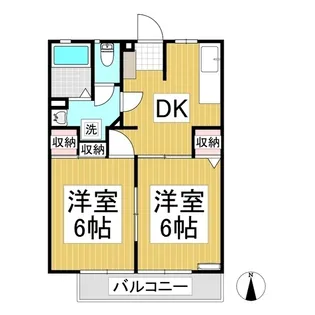 ハイツフォレスト【1階】の間取り