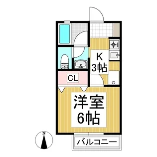 ヒメッツハイツ西館【2階】の間取り