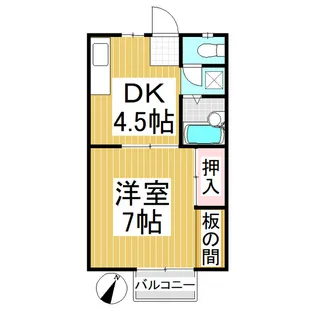 ハイツ・ルーセント【2階】の間取り