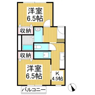 ビューハイツ御代田A【3階】の間取り