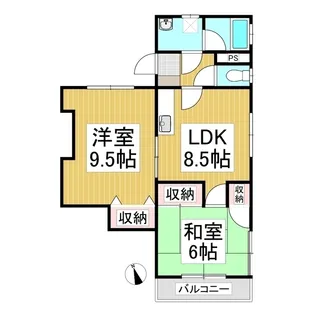 ターナハイツB【2階】の間取り