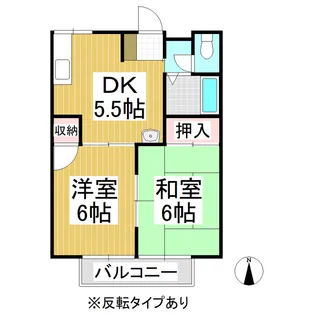 フレールあつもり【1階】の間取り