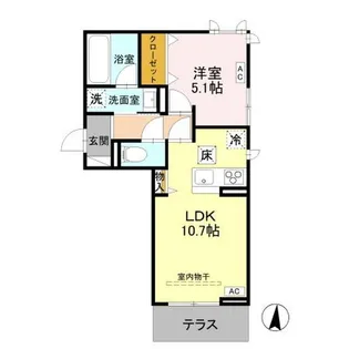 トリシア西軽井沢 月【3階】の間取り