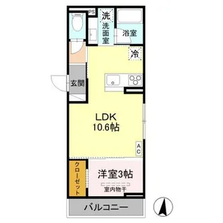 トリシア西軽井沢 花【2階】の間取り