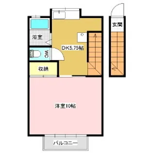 コーポアイランド【2階】の間取り