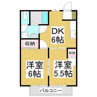 ソレーユソシアA【1階】の間取り