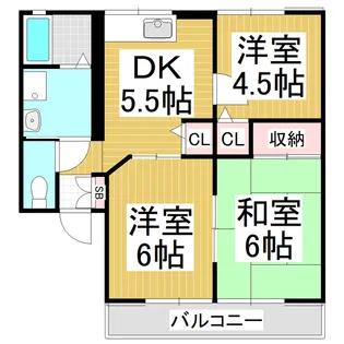 シティハイムレトア中央 A・B【2階】の間取り